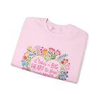 "It Takes a Big Heart to Shape Little Minds" Floral Teacher Appreciation Pullover