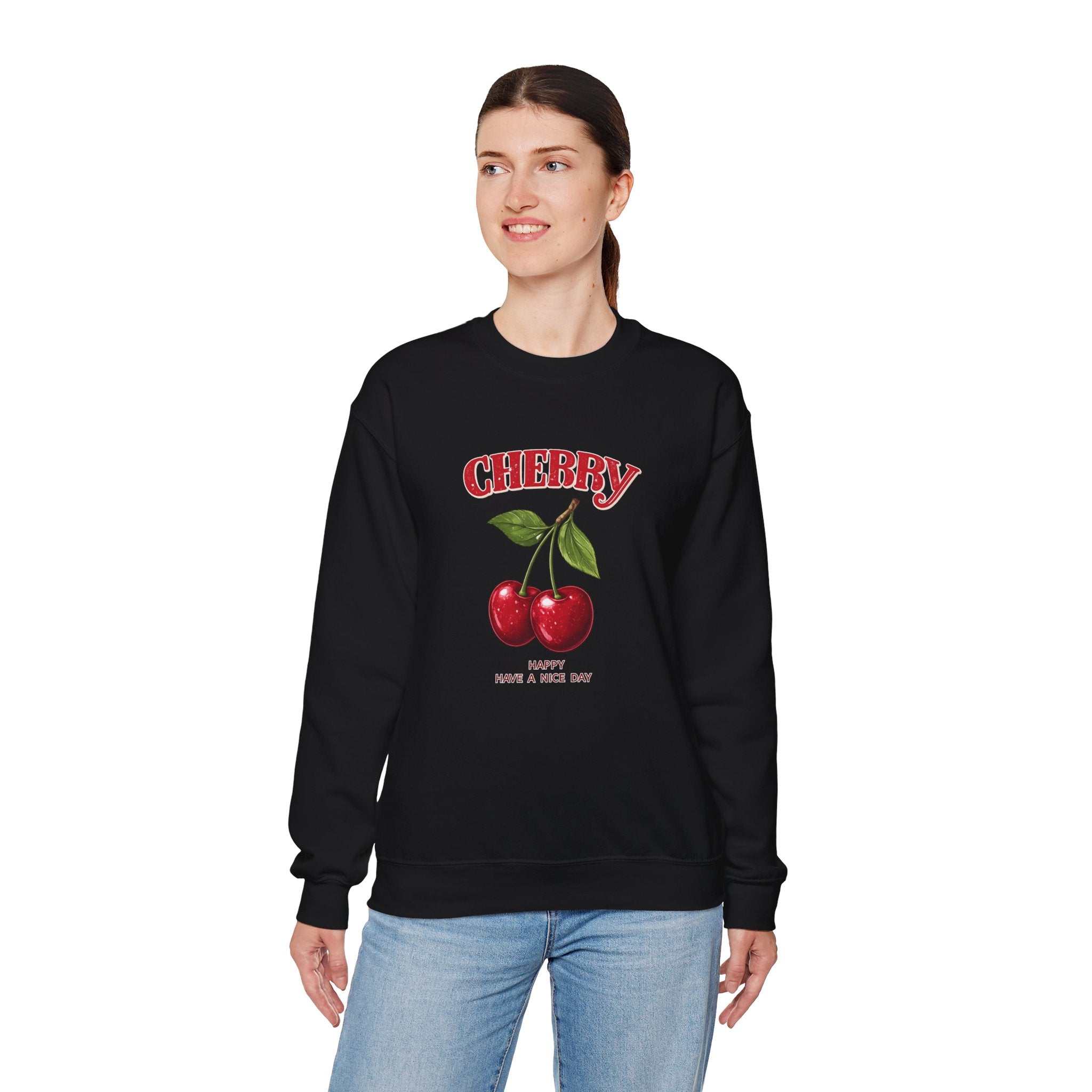 Cherry Graphic Women Sweatshirt.