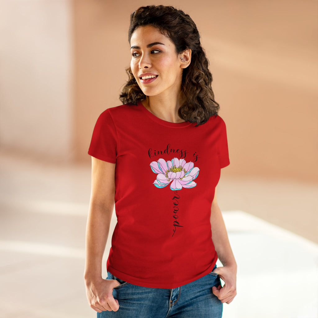 Kindness Is Power Floral  Women T-Shirt