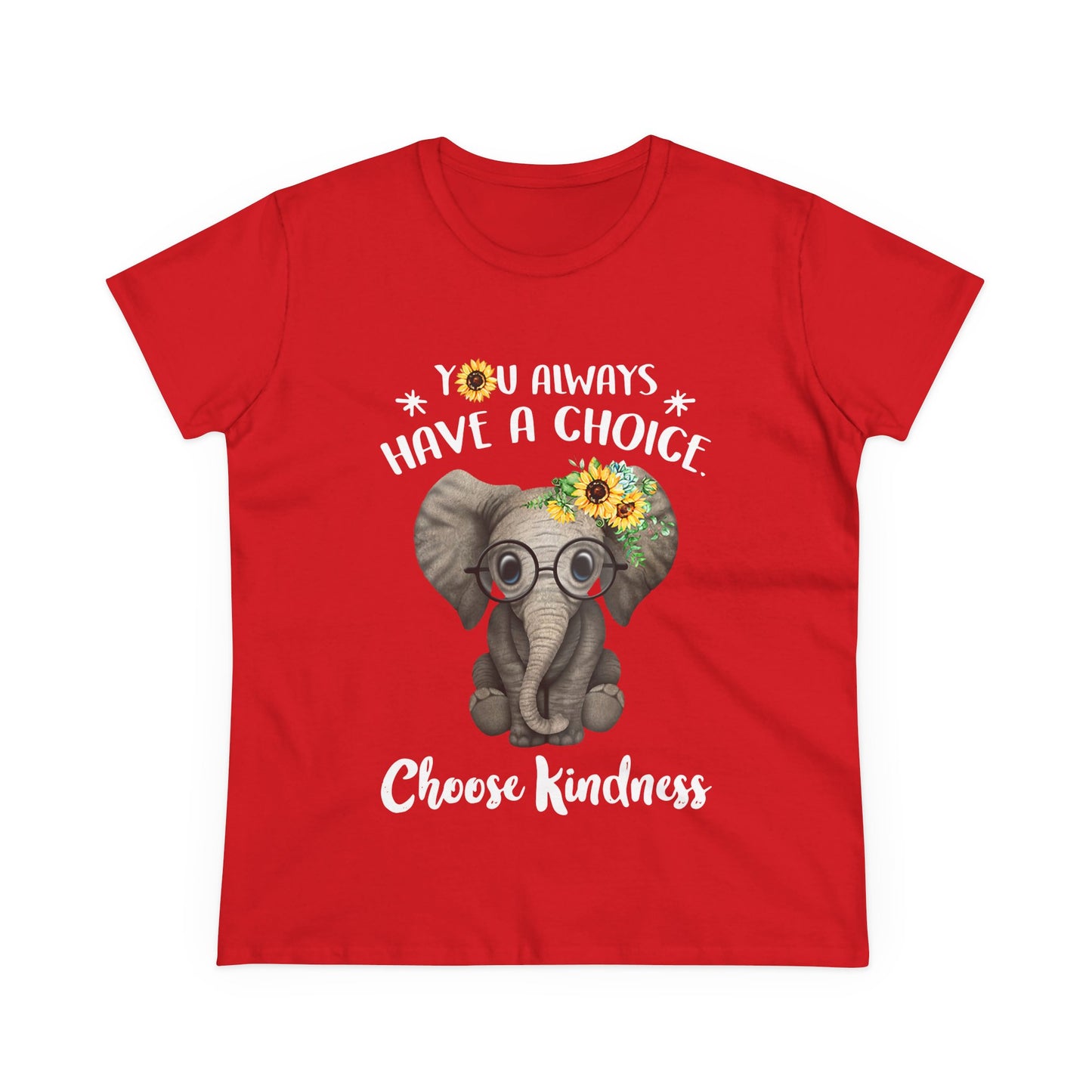 Choose Kindness Elephant Women T-Shirt