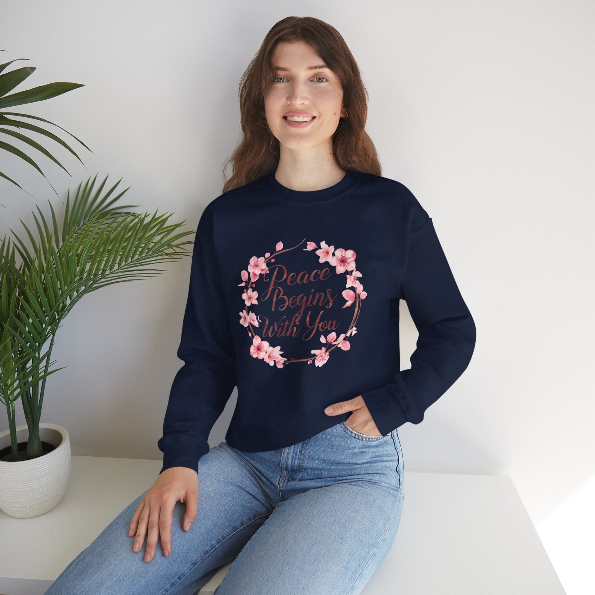 Peace Begins With You- Women Sweatshirt .