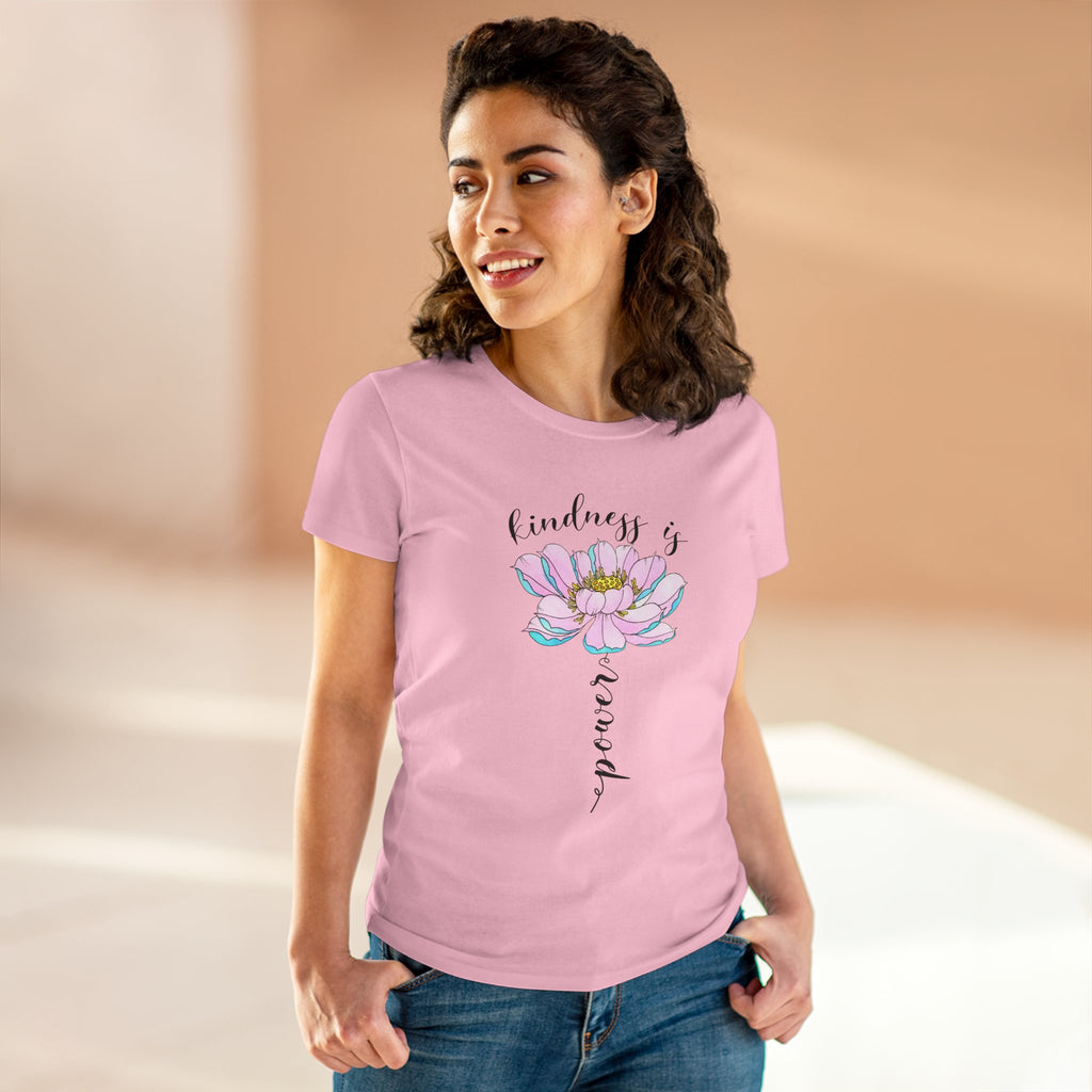 Kindness Is Power Floral  Women T-Shirt
