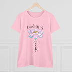 Kindness Is Power Floral  Women T-Shirt
