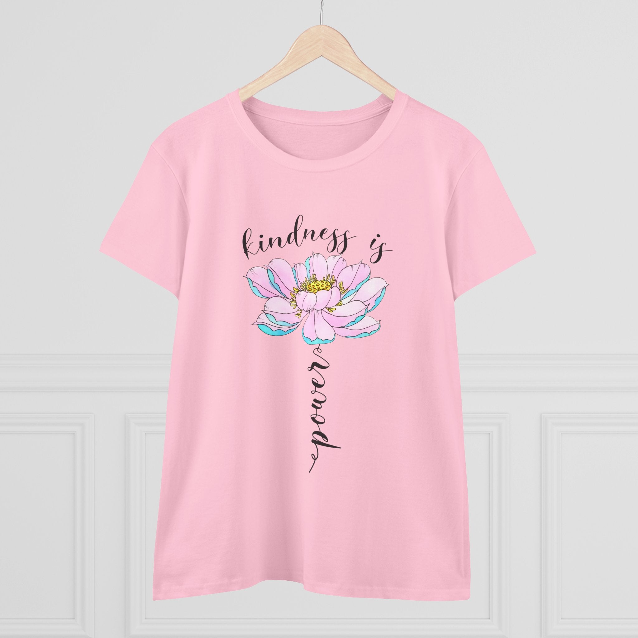 Kindness Is Power Floral  Women T-Shirt