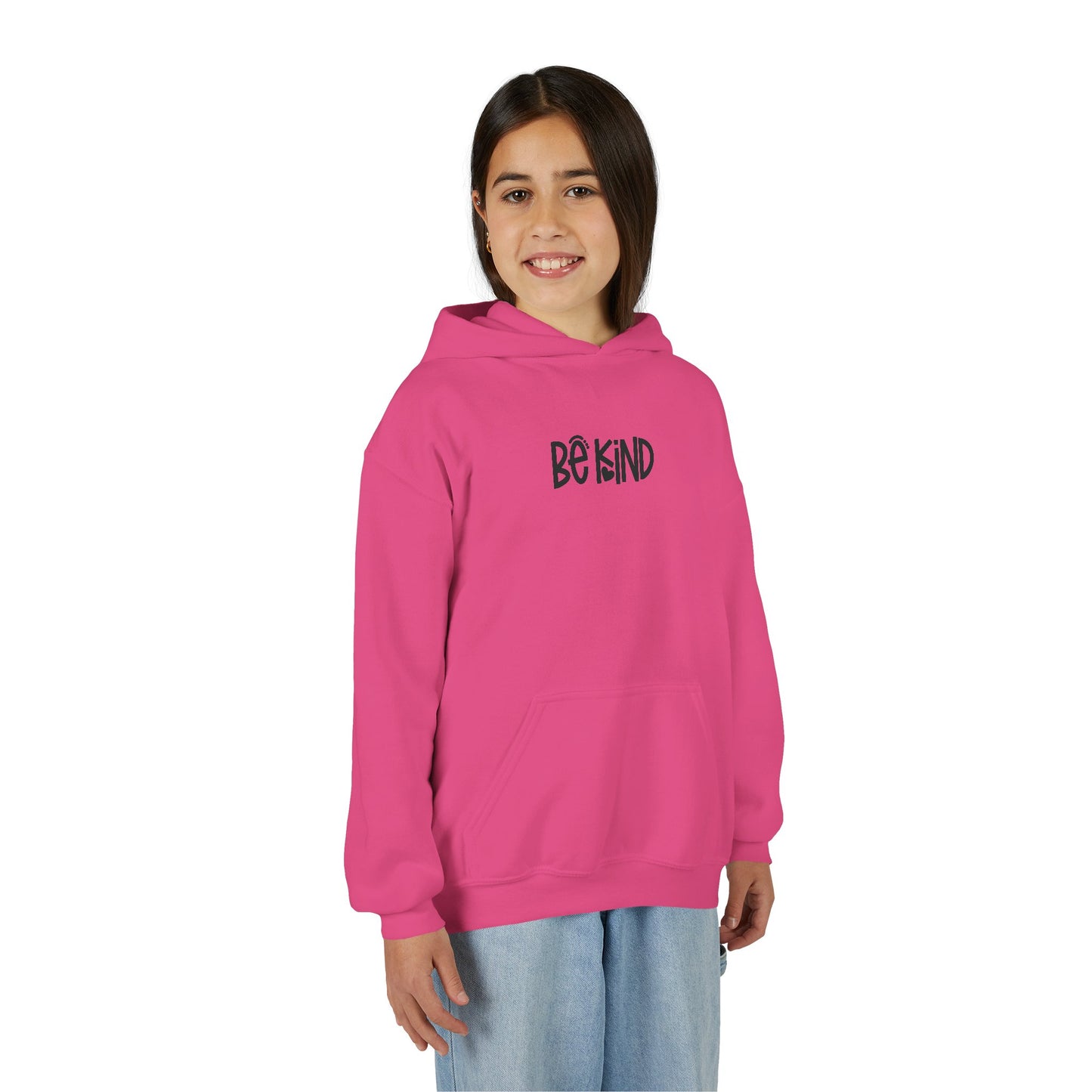 Be Kind Youth Hoodie — Positive Message Kids Sweatshirt