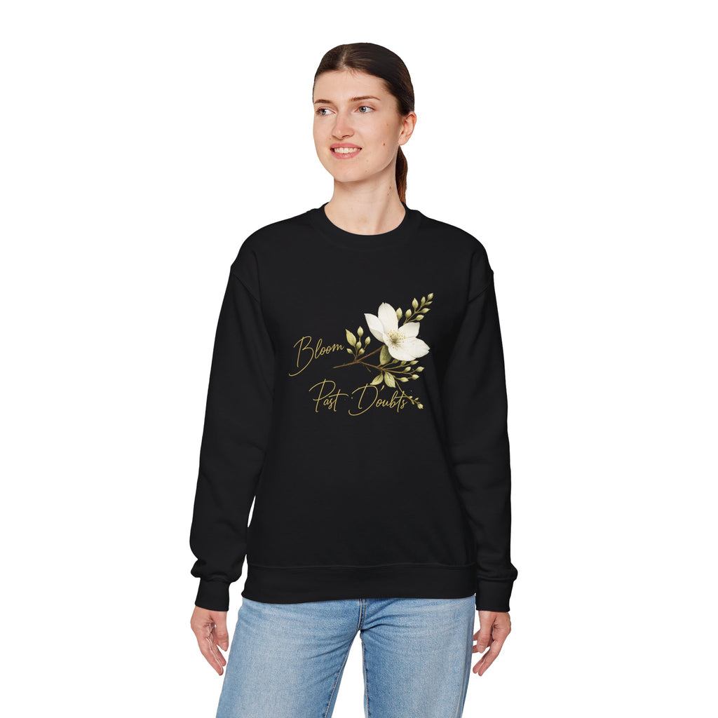 Floral 'Bloom Past Darkness' Crewneck Sweatshirt