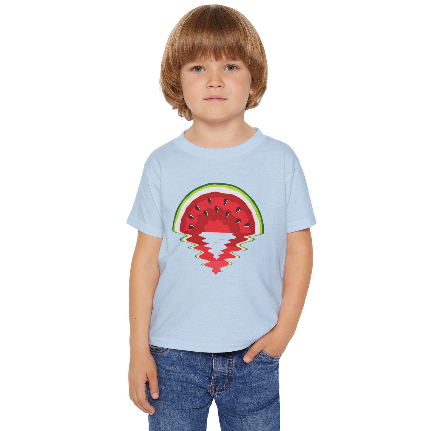 Watermelon Sunset Toddler T-shirt, Cute Kids Summer Tee