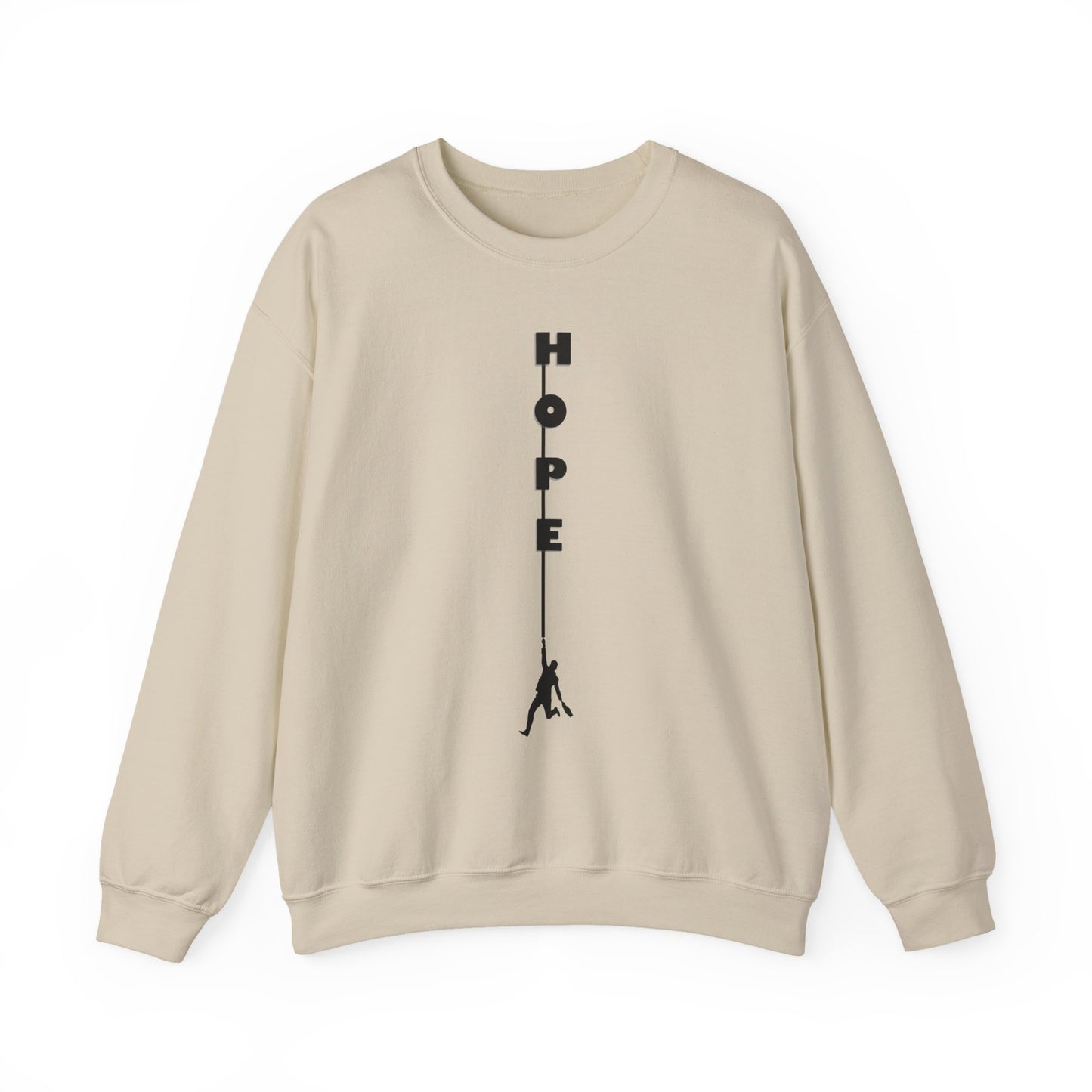 Hope Rope Climber Sweatshirt — Inspirational HOPE Crewneck