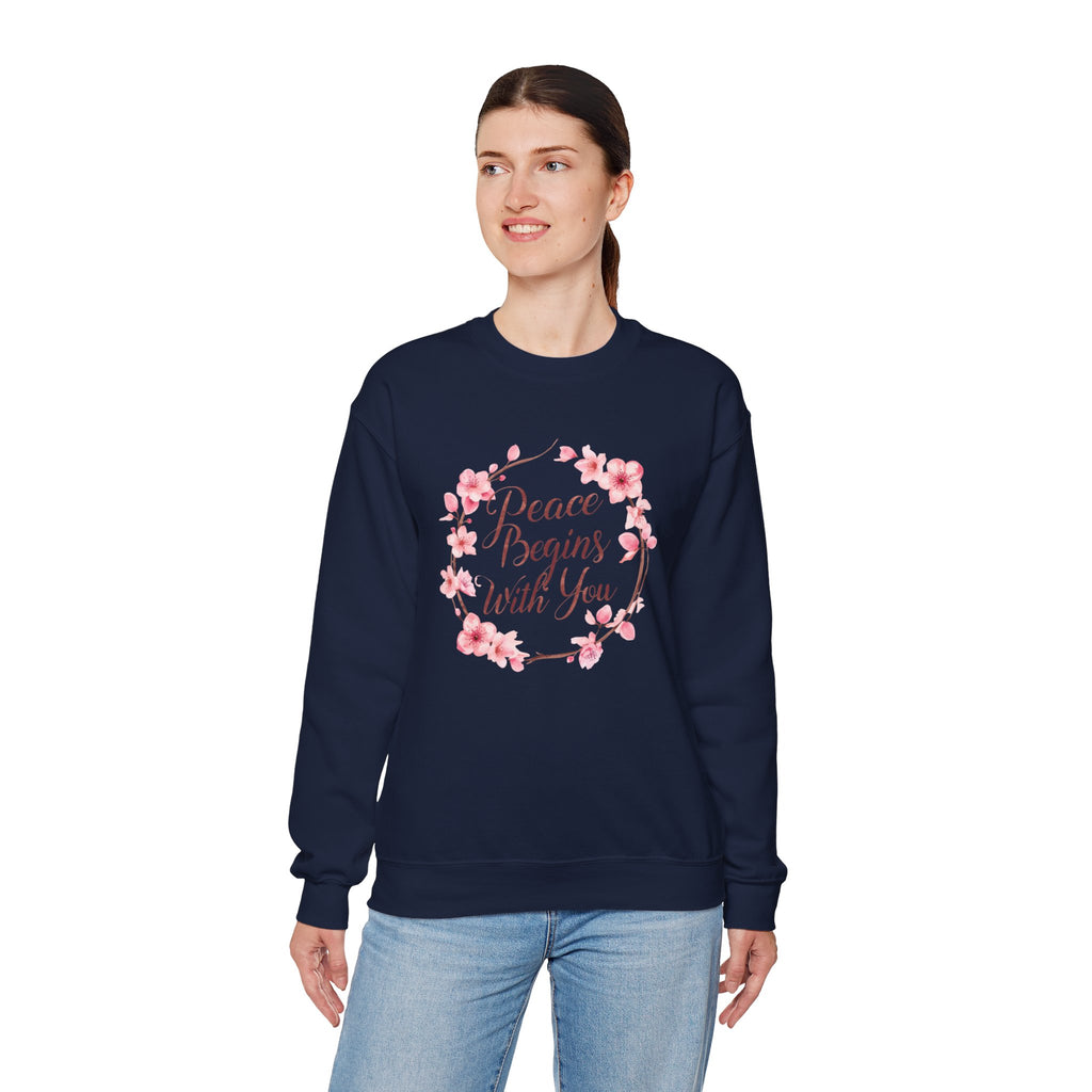 Peace Begins With You- Women Sweatshirt .