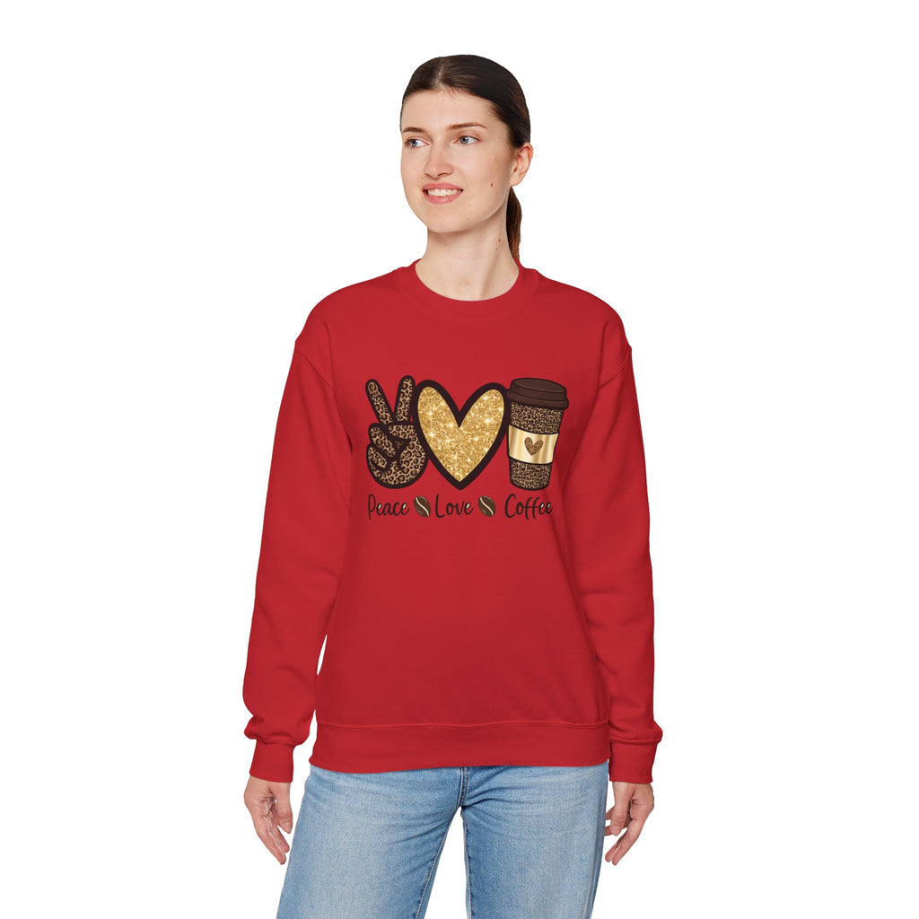 Peace, Love & Coffee — Women Sweatshirt