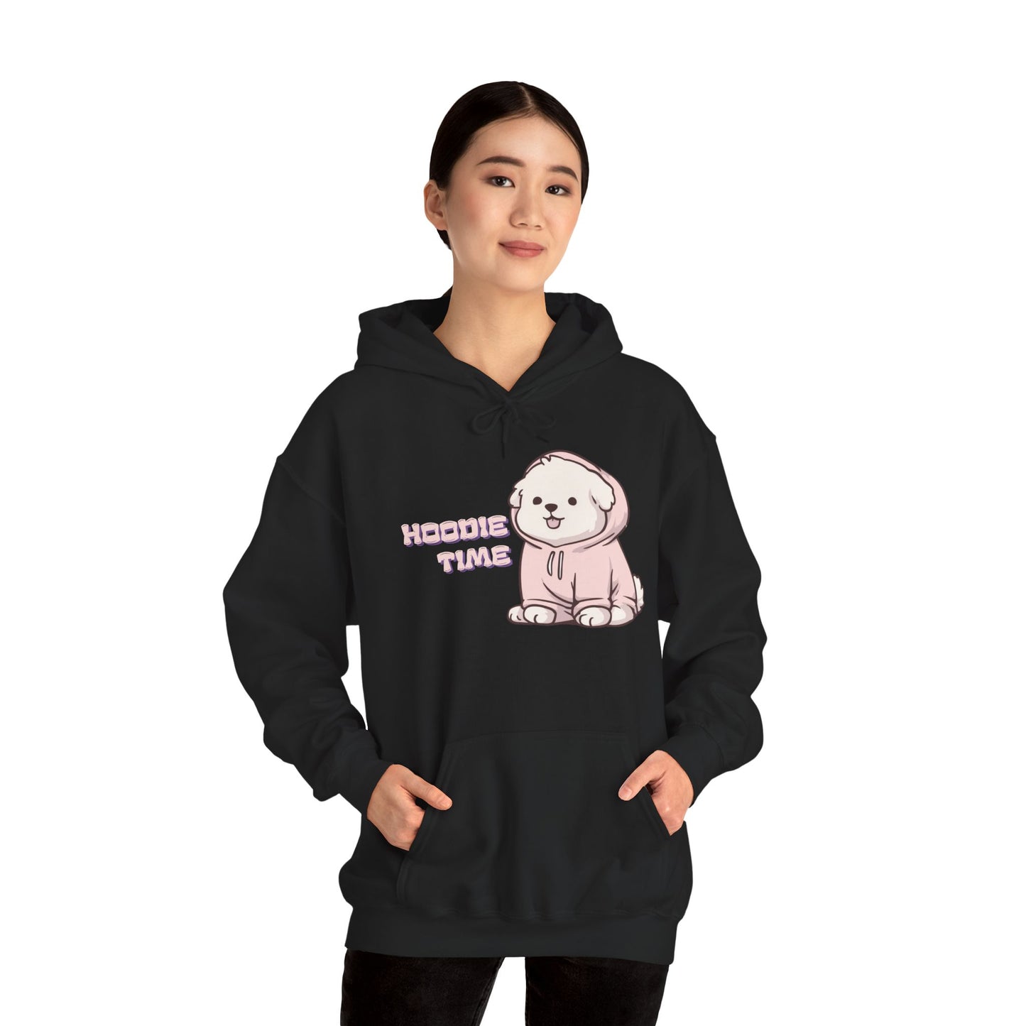 Cute Puppy "Hoodie Time" —  Hoodie.