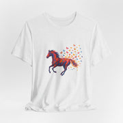 Equestrian Dream Unisex Tee, Horse Lover Gift, Art Tee, Animal Illustration Shirt, Nature Vibe Apparel