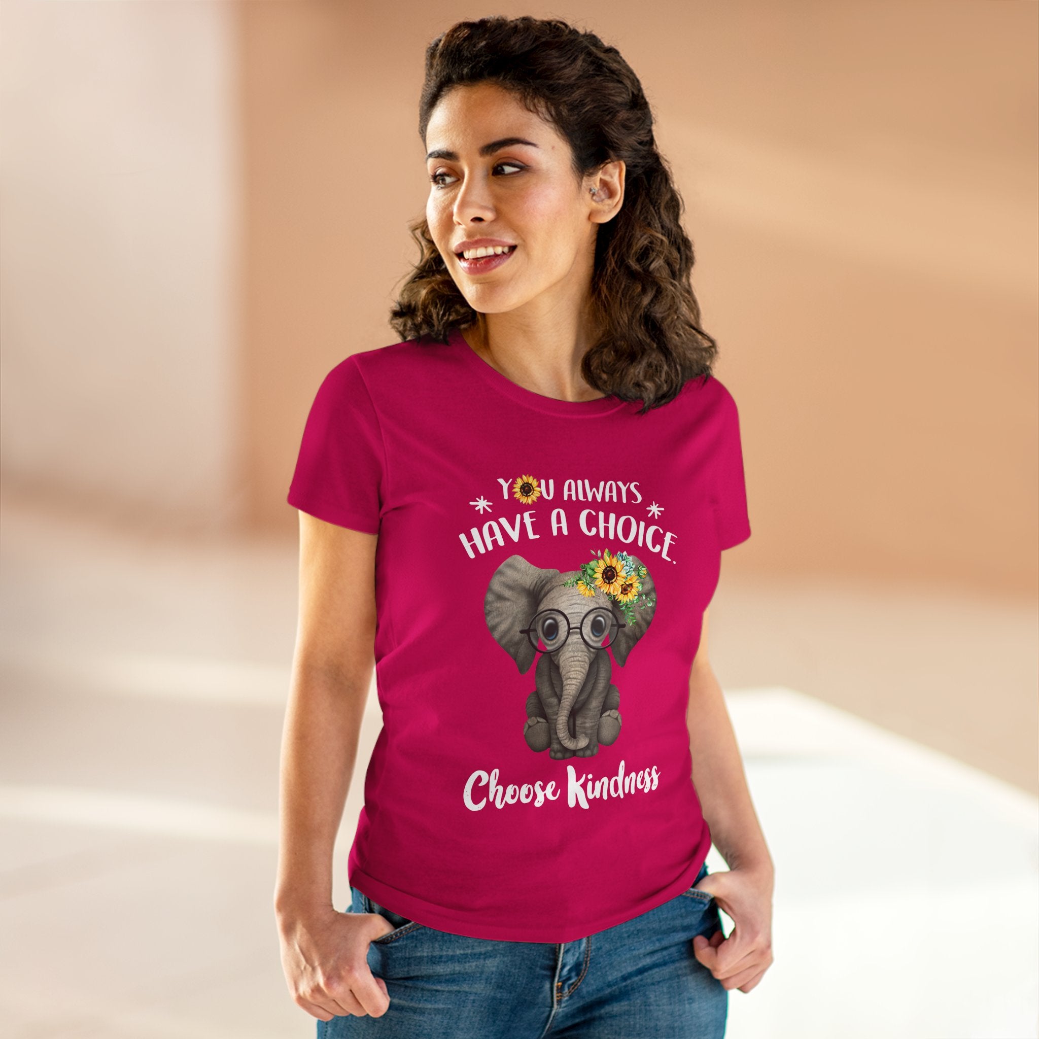 Choose Kindness Elephant Women T-Shirt