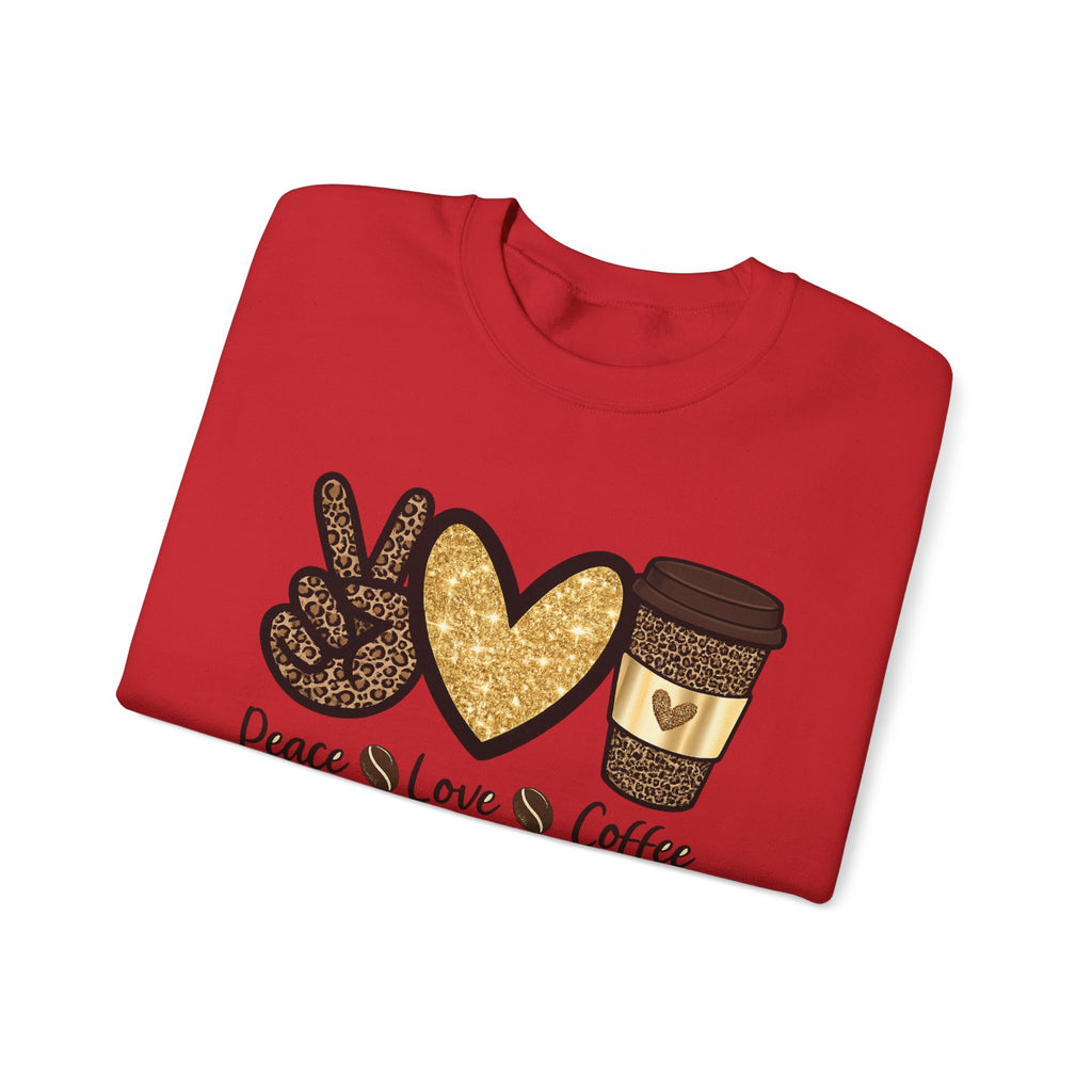 Peace, Love & Coffee — Women Sweatshirt
