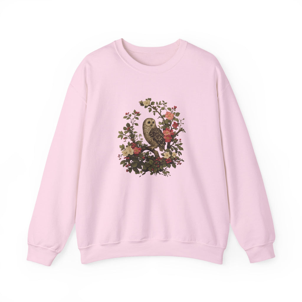 Owl & Wildflower Crewneck Sweatshirt.