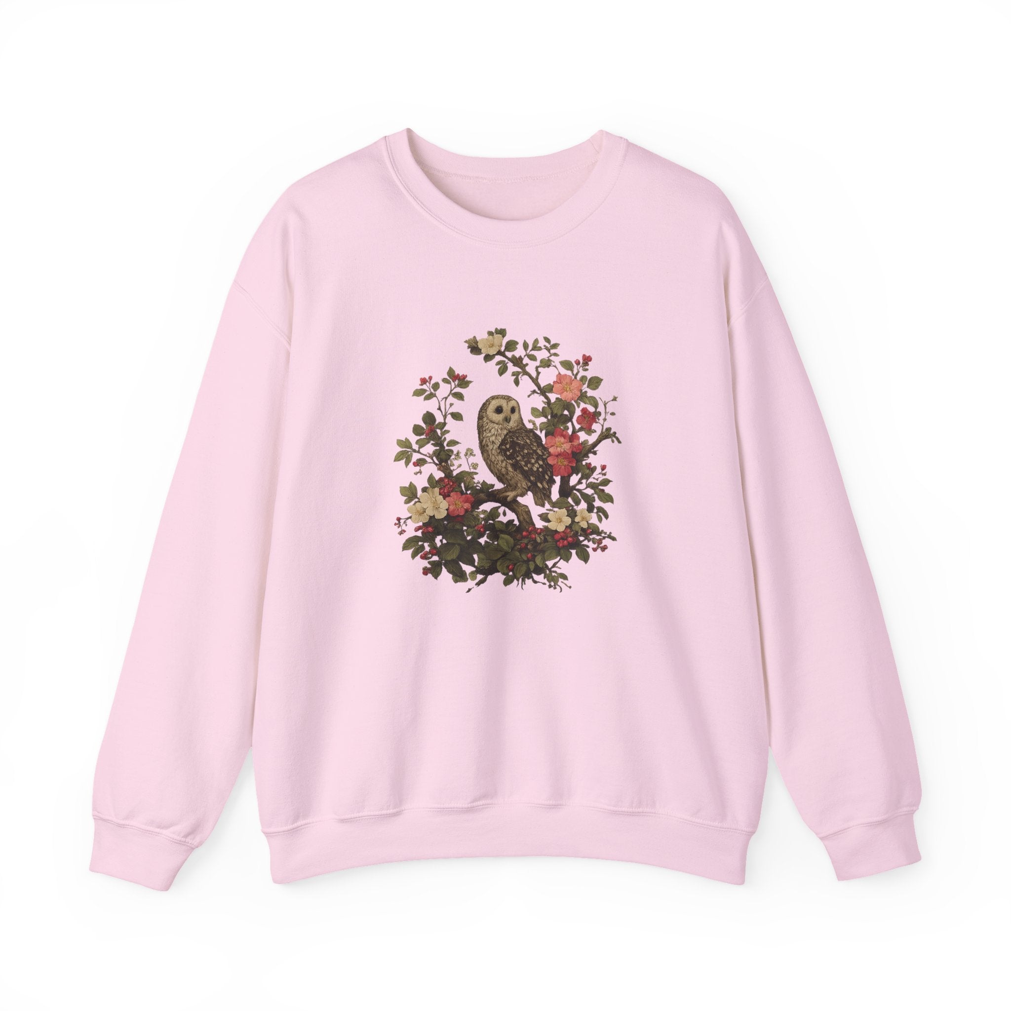 Owl & Wildflower Crewneck Sweatshirt.