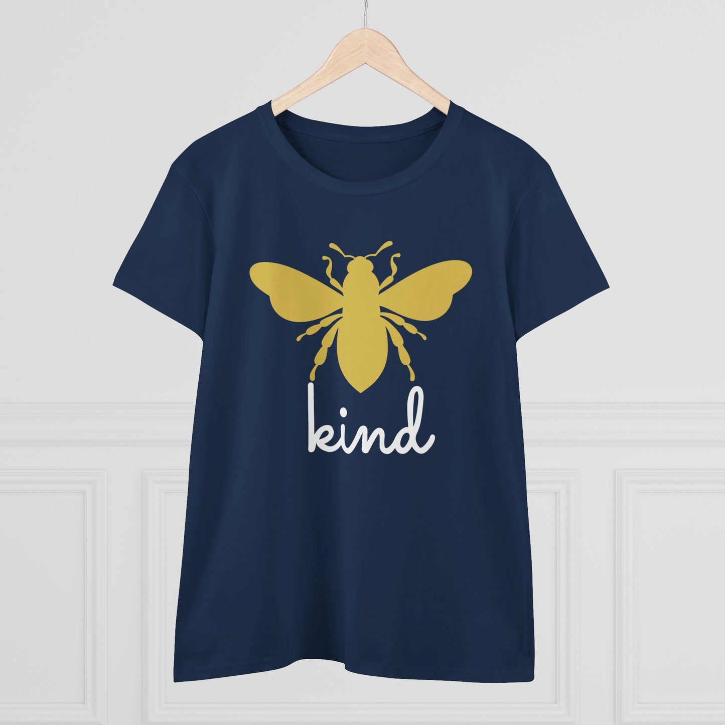 Yellow Bee Graphic Cotton Women T‑Shirt
