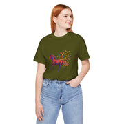 Equestrian Dream Unisex Tee, Horse Lover Gift, Art Tee, Animal Illustration Shirt, Nature Vibe Apparel