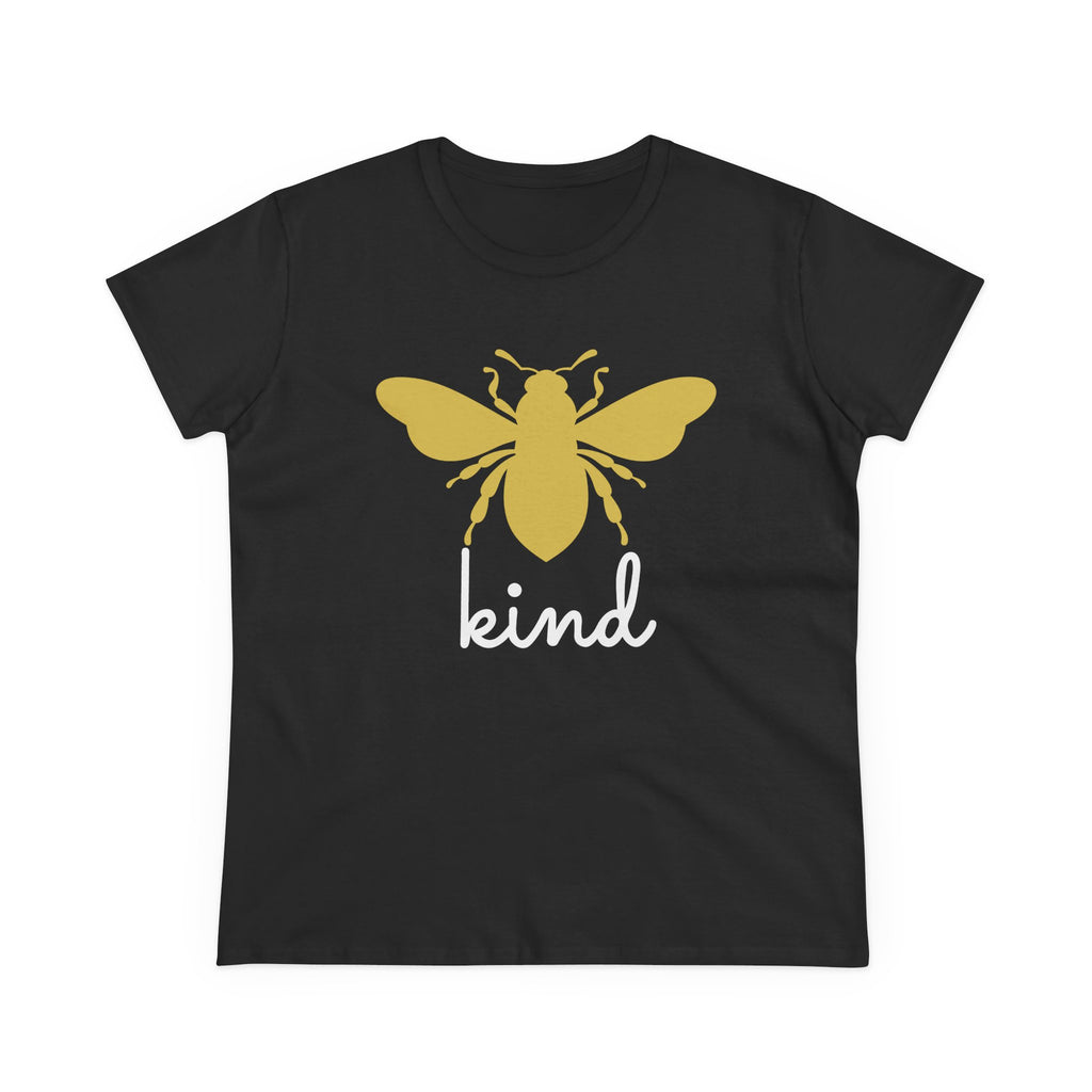 Yellow Bee Graphic Cotton Women T‑Shirt