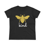 Yellow Bee Graphic Cotton Women T‑Shirt