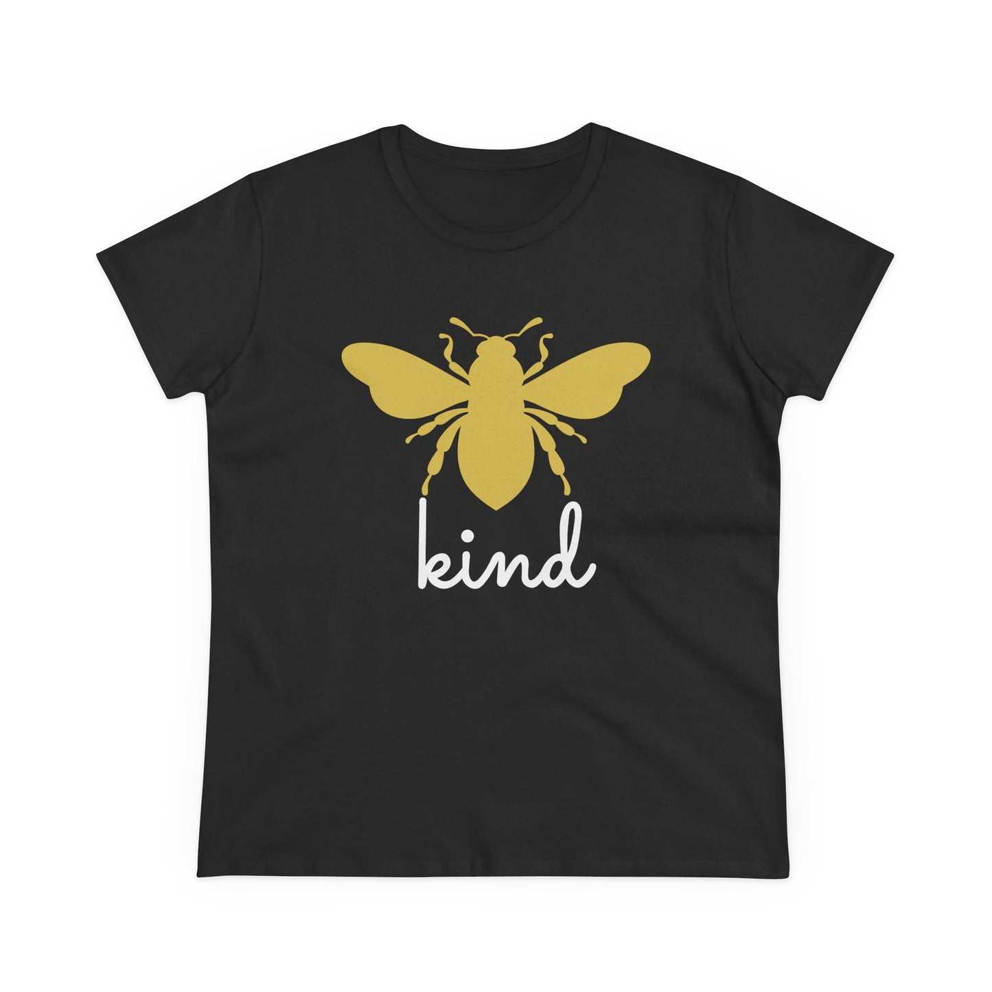 Yellow Bee Graphic Cotton Women T‑Shirt