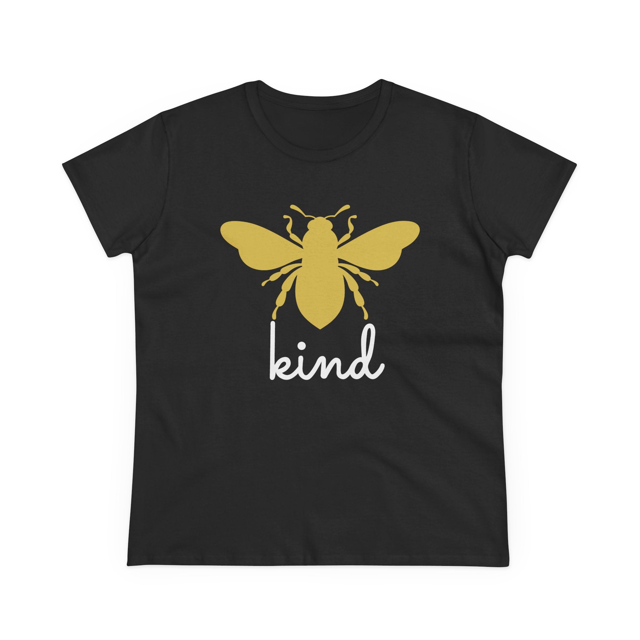 Yellow Bee Graphic Cotton Women T‑Shirt