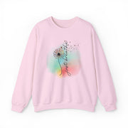 'Just Breathe' Dandelion Watercolor Comfort — Crewneck Sweatshirt