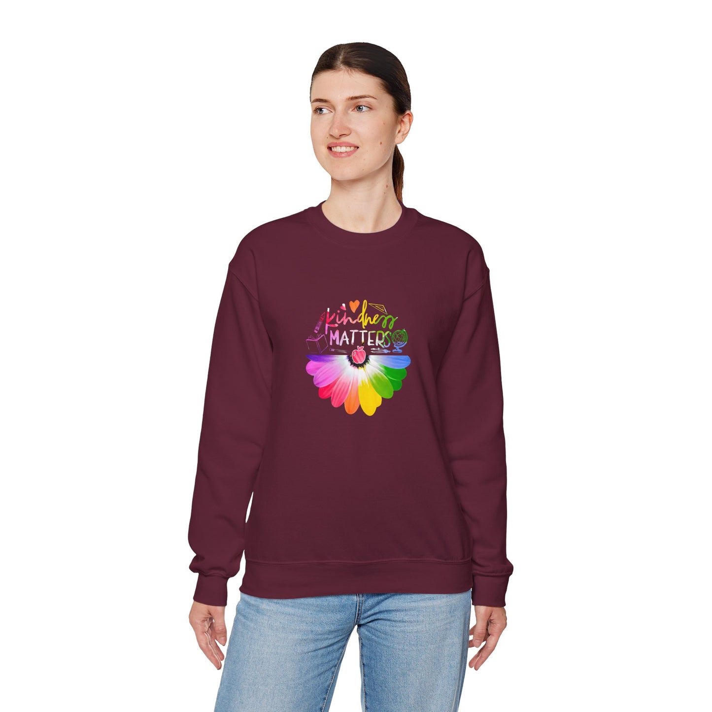 Crewneck Rainbow Daisy Sweatshirt
