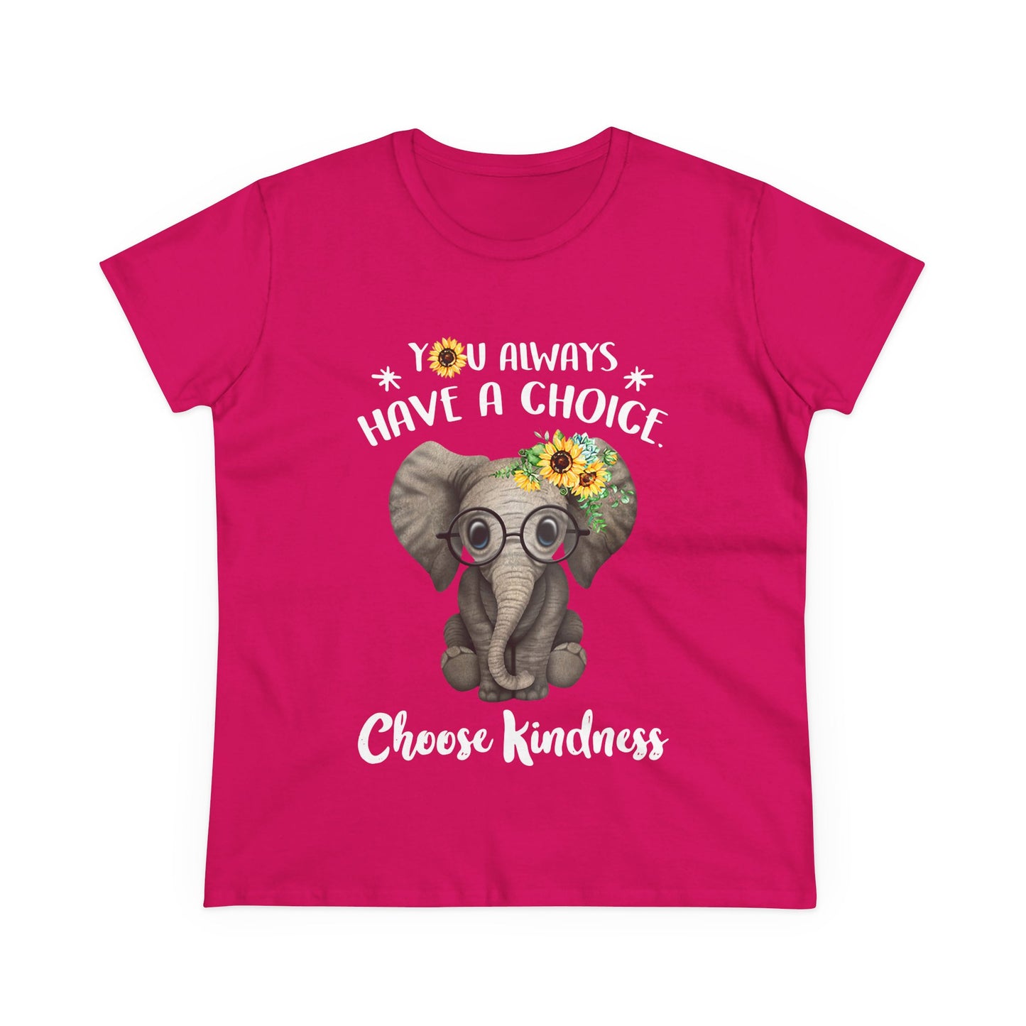 Choose Kindness Elephant Women T-Shirt