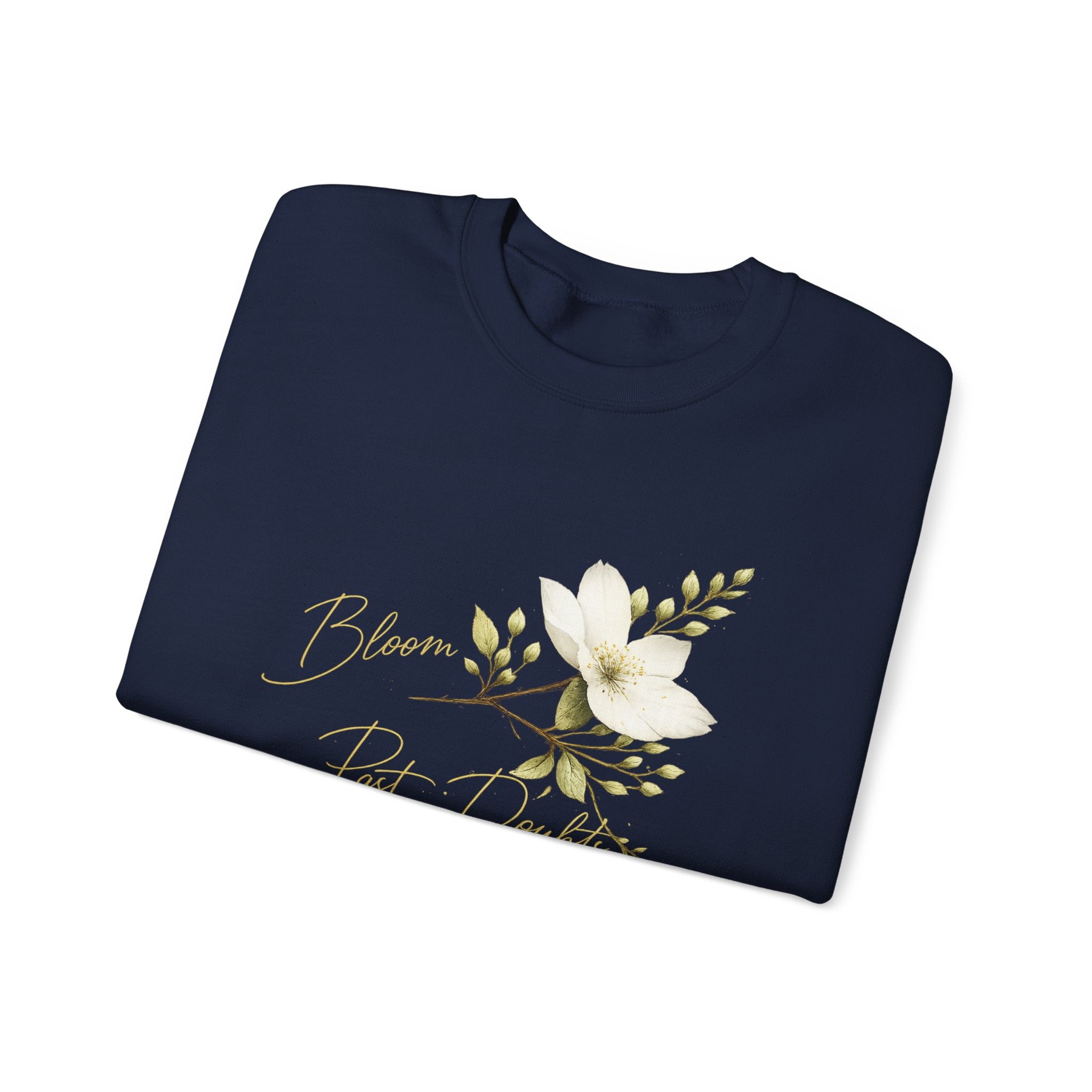 Floral 'Bloom Past Darkness' Crewneck Sweatshirt