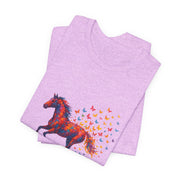 Equestrian Dream Unisex Tee, Horse Lover Gift, Art Tee, Animal Illustration Shirt, Nature Vibe Apparel
