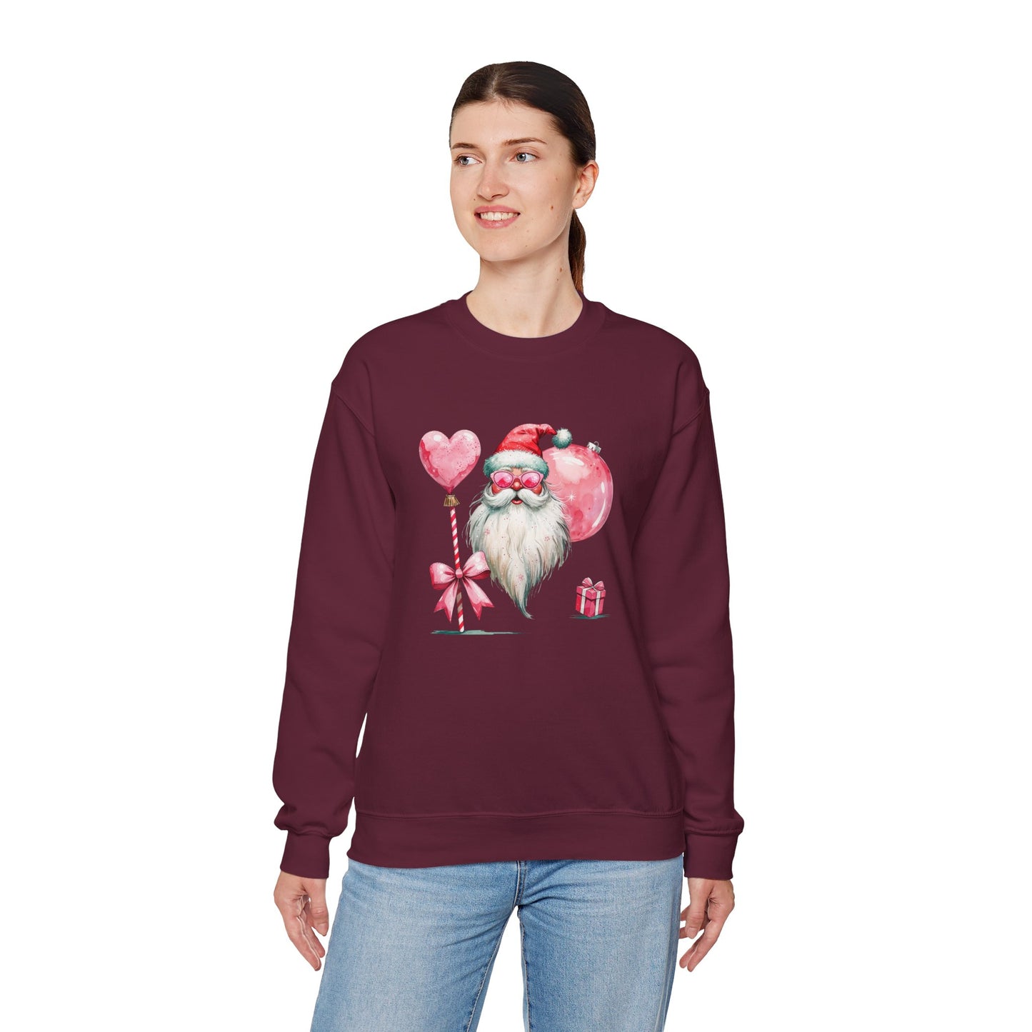 Valentine Santa Crewneck Sweatshirt