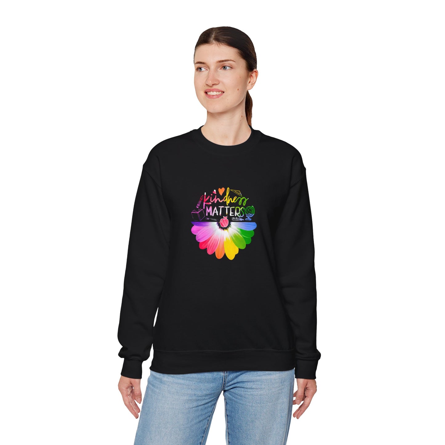Crewneck Rainbow Daisy Sweatshirt