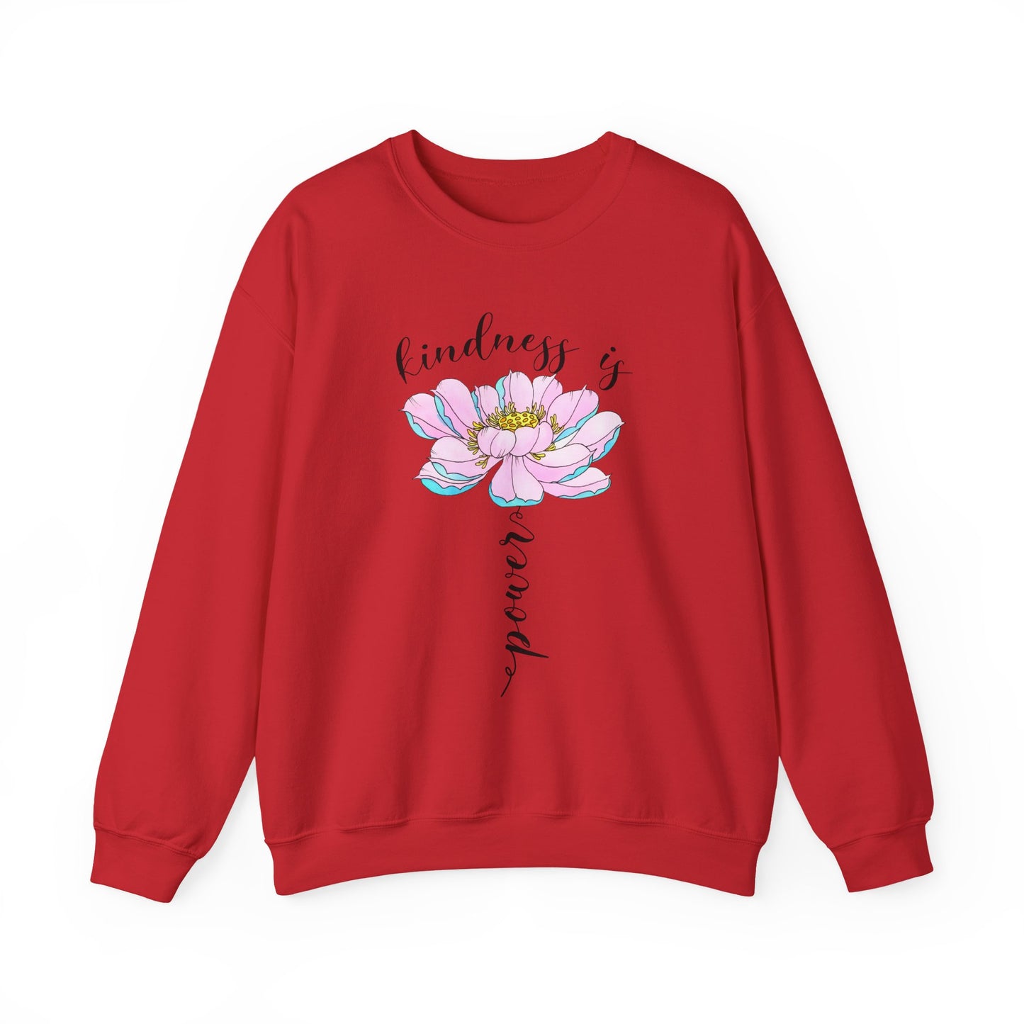 Kindness Is Power Floral Crewneck Women Sweatshirt