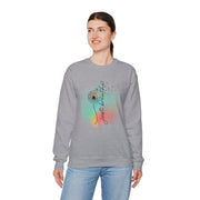 'Just Breathe' Dandelion Watercolor Comfort — Crewneck Sweatshirt
