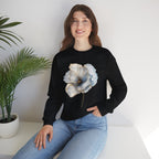 Soft Blue Poppy Design — Women Sweatshirt