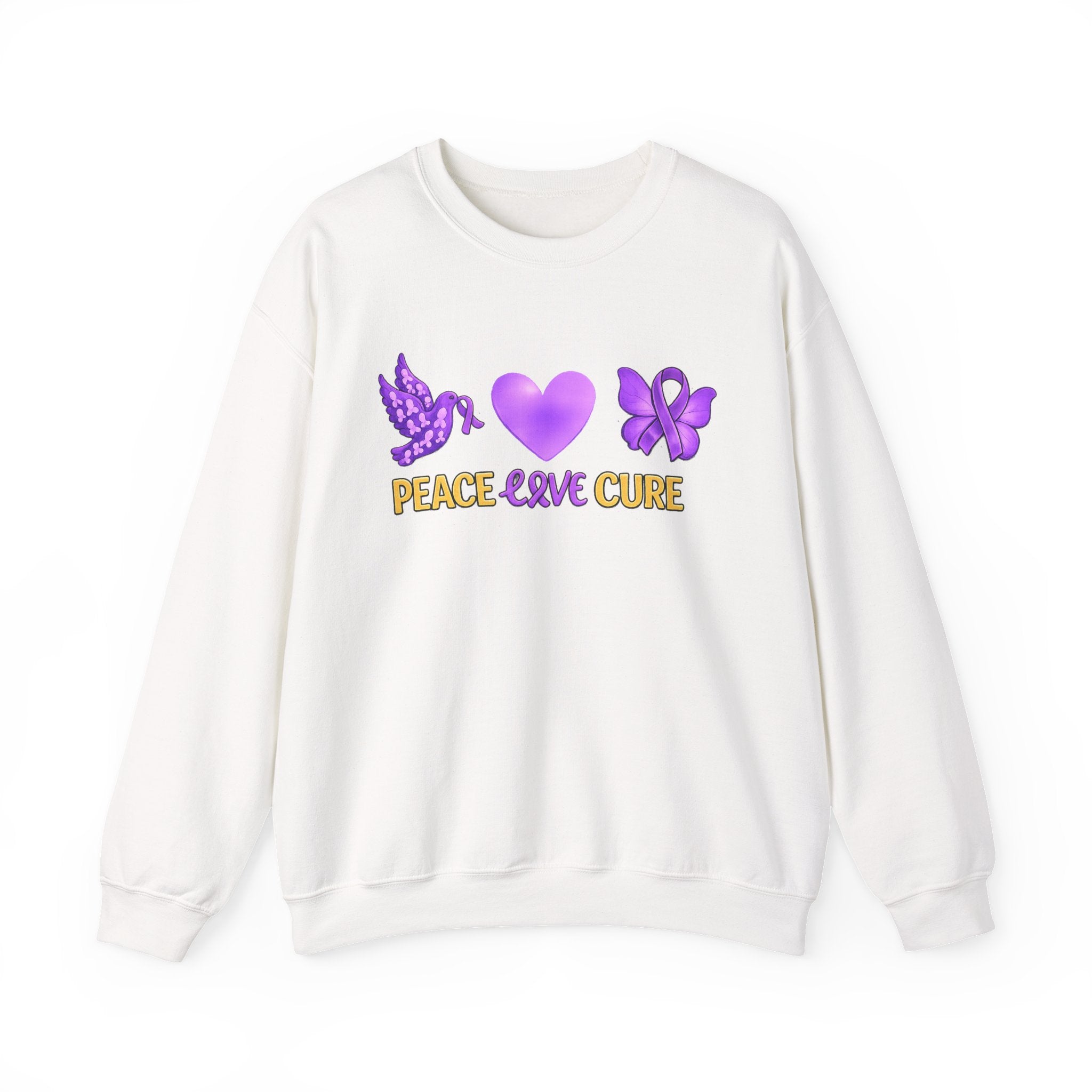 Peace Love Cure Crewneck Women Sweatshirt