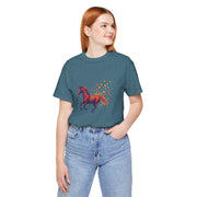 Equestrian Dream Unisex Tee, Horse Lover Gift, Art Tee, Animal Illustration Shirt, Nature Vibe Apparel
