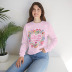 "It Takes a Big Heart to Shape Little Minds" Floral Teacher Appreciation Pullover