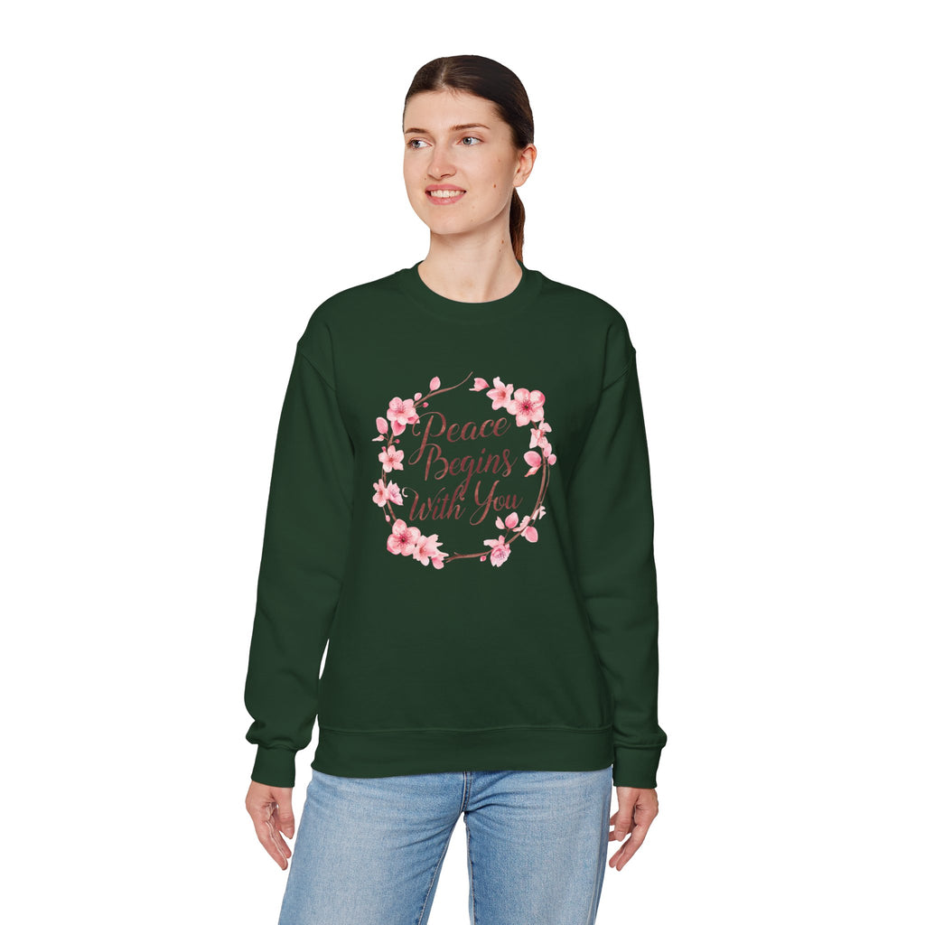Peace Begins With You- Women Sweatshirt .