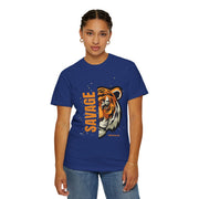 Savage Tiger Graphic Tee, Unisex T-shirt for Bold Fashion, Streetwear Essentials, Animal Lover Gift, Casual Everyday Wear