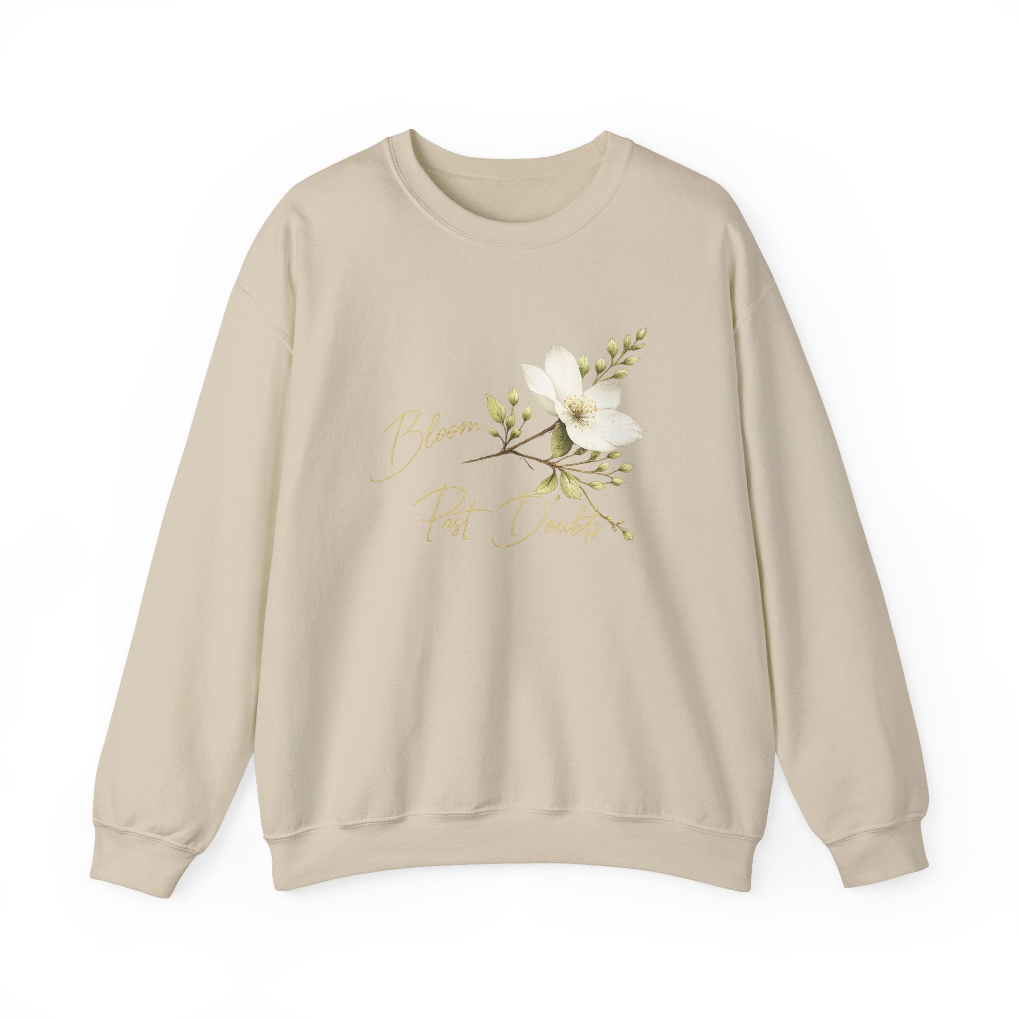 Floral 'Bloom Past Darkness' Crewneck Sweatshirt