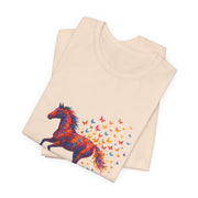 Equestrian Dream Unisex Tee, Horse Lover Gift, Art Tee, Animal Illustration Shirt, Nature Vibe Apparel