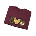 Peace, Love & Coffee — Women Sweatshirt