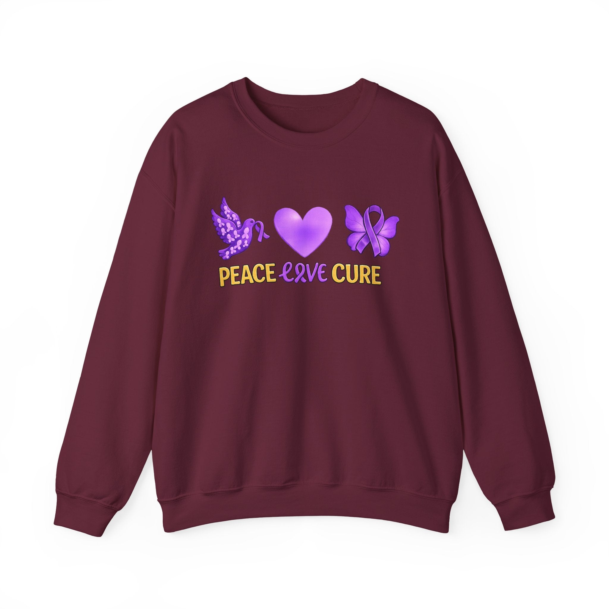 Peace Love Cure Crewneck Women Sweatshirt