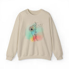 'Just Breathe' Dandelion Watercolor Comfort — Crewneck Sweatshirt