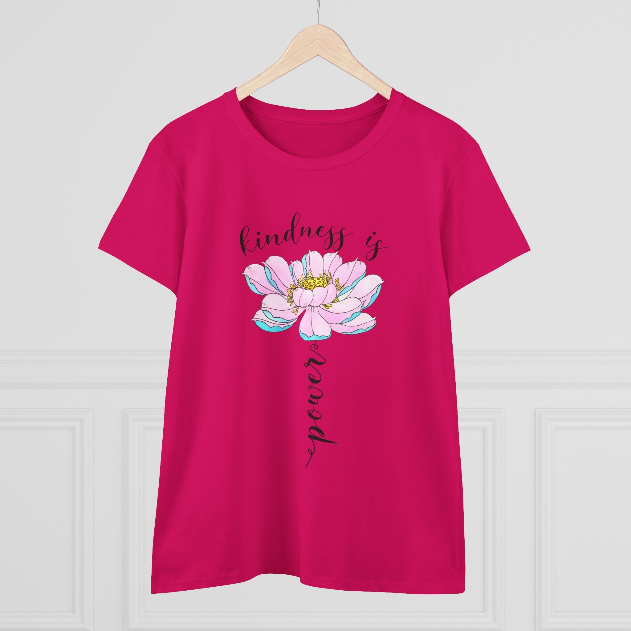 Kindness Is Power Floral  Women T-Shirt