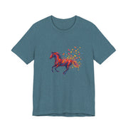 Equestrian Dream Unisex Tee, Horse Lover Gift, Art Tee, Animal Illustration Shirt, Nature Vibe Apparel