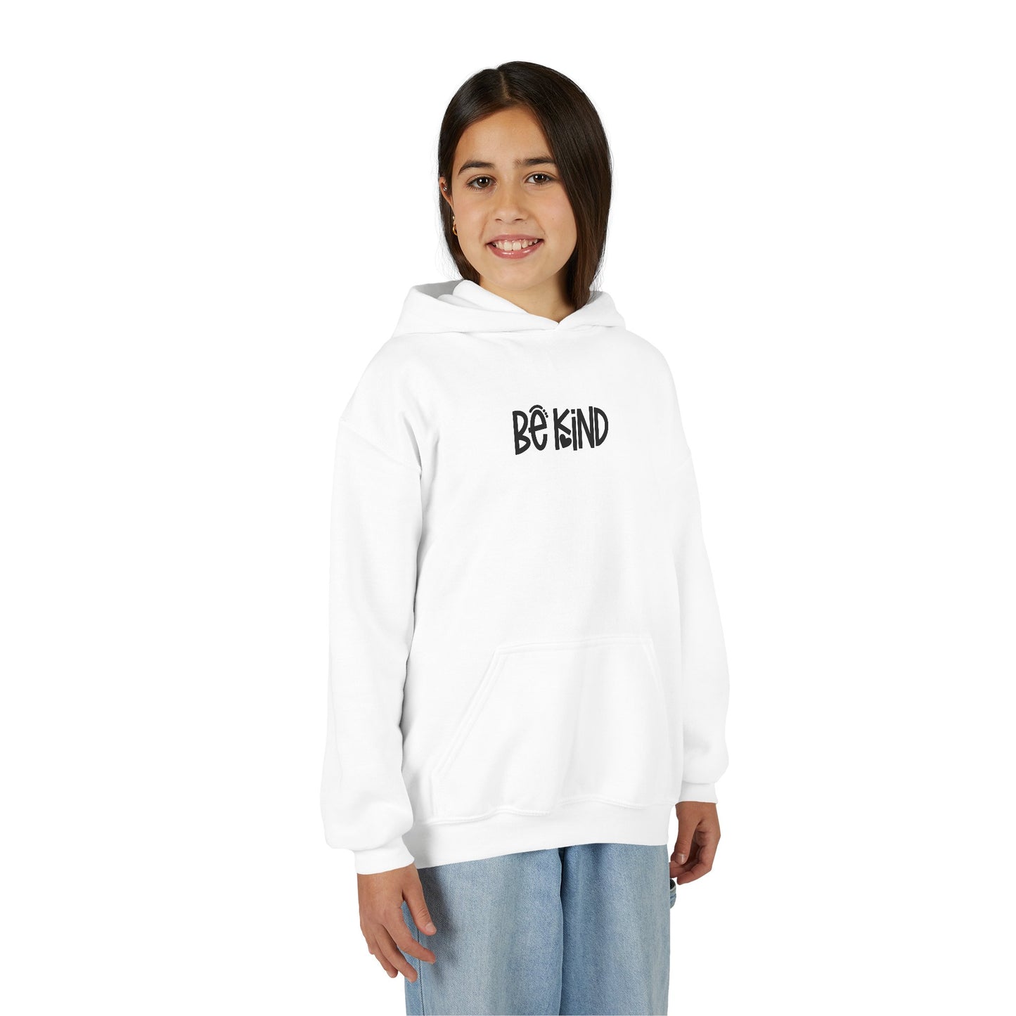 Be Kind Youth Hoodie — Positive Message Kids Sweatshirt