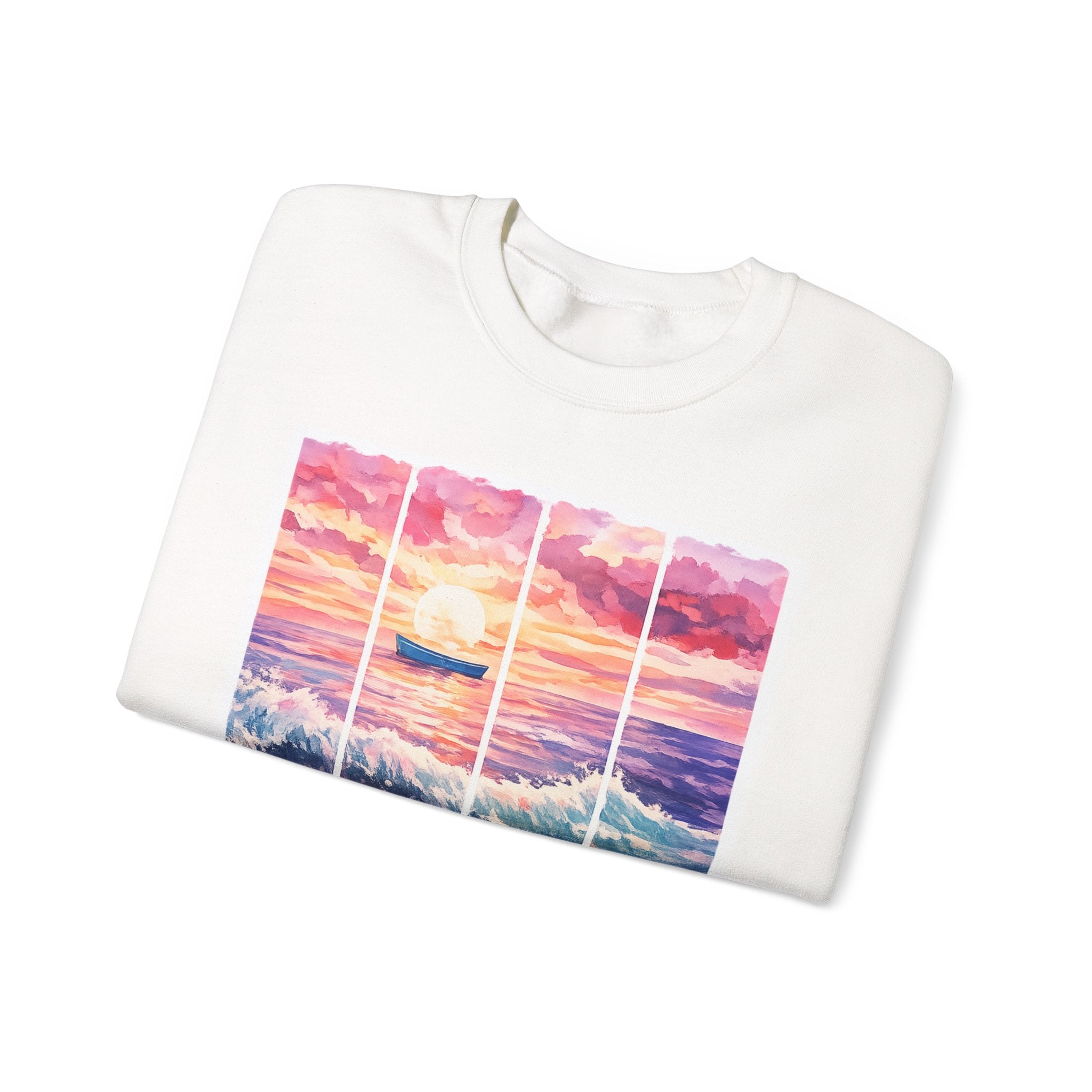 Sunset Ocean Crewneck Women Sweatshirt.